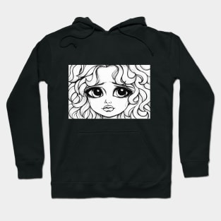 Curly Hair Girl Hoodie